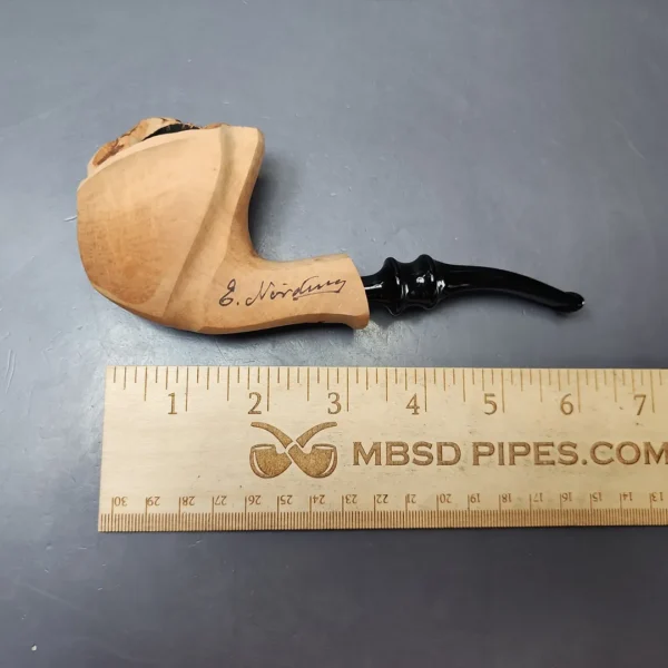 Nording Signature Natural Smooth Freehand Estate Briar Pipe, Unsmoked - Image 8