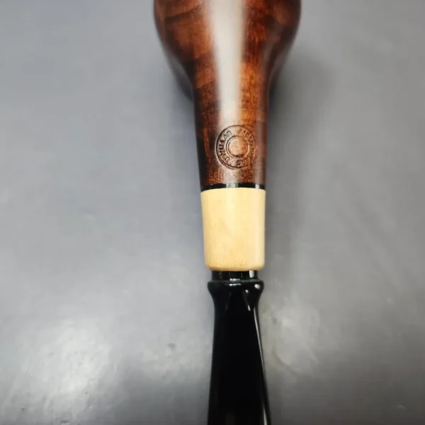MBSD Briars by Vitale Sienna Contrast Smooth Billiard w/ Boxwood Briar Pipe, New - Image 11