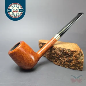 Bruno Nuttens Bing B3 Smooth Billiard w/ Aluminum Briar Pipe, New