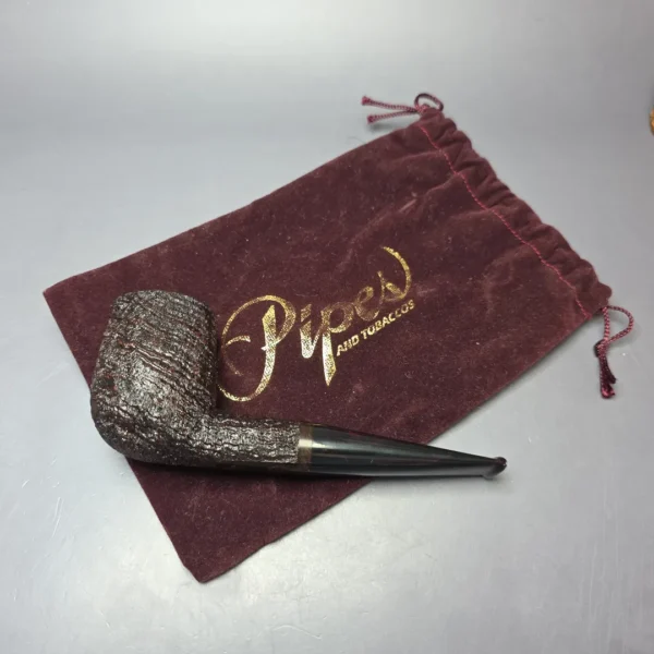 J.T. Cooke 1999 Pipes & Tobaccos Magazine Pipe of the Year Sandblasted Billiard Estate Briar Pipe, Unsmoked - Image 13
