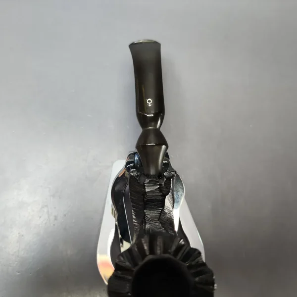 Man (Laxey) Rusticated African Block Meerschaum Estate Pipe, Unsmoked, English Estates - Image 5