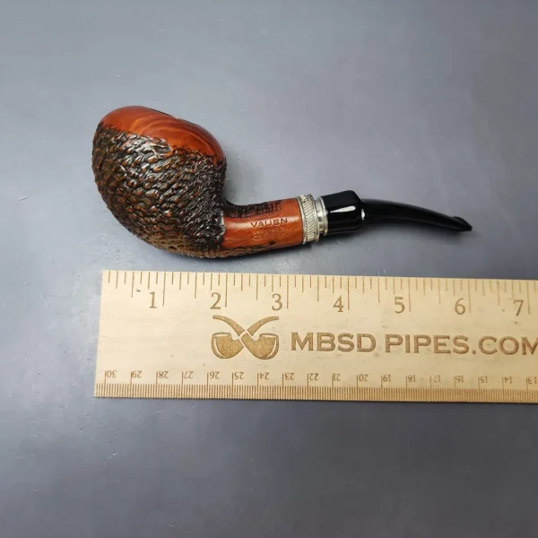 Vauen by Barontini 511 Partially Rusticated Apple Estate Briar Pipe, Unsmoked, 9mm - Image 8