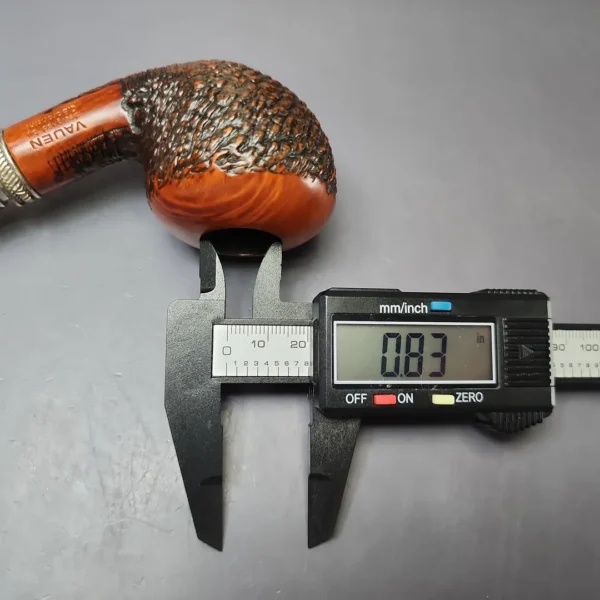 Vauen by Barontini 511 Partially Rusticated Apple Estate Briar Pipe, Unsmoked, 9mm - Image 9