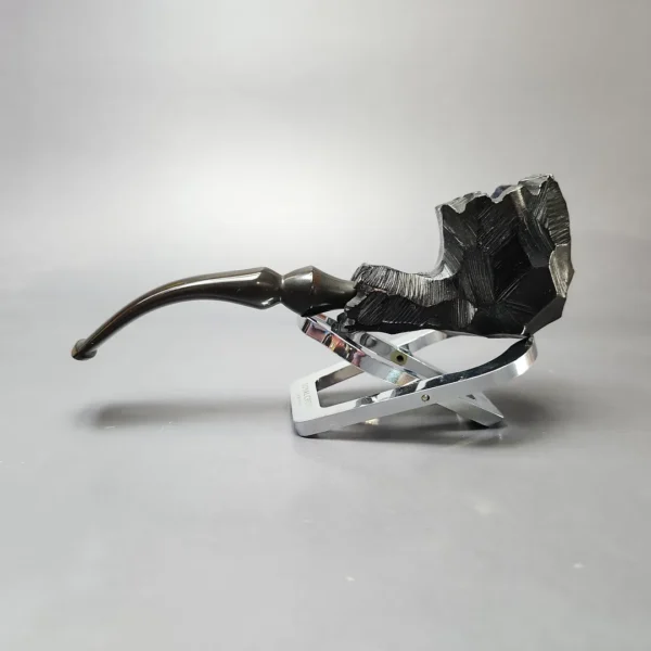 Man (Laxey) Rusticated African Block Meerschaum Estate Pipe, Unsmoked, English Estates - Image 7