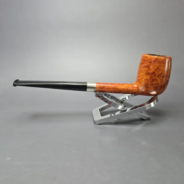 Bruno Nuttens Bing B3 Smooth Billiard w/ Aluminum Briar Pipe, New - Image 4