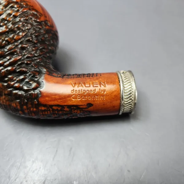 Vauen by Barontini 511 Partially Rusticated Apple Estate Briar Pipe, Unsmoked, 9mm - Image 10