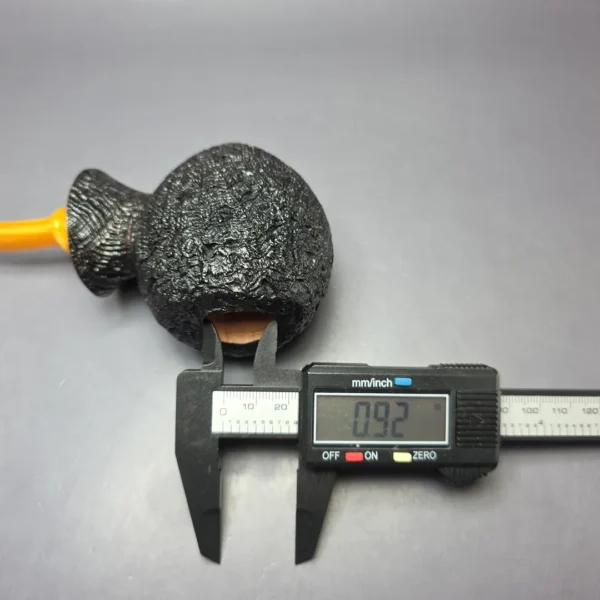 Buckeye Pipes Hand Made Sandblasted Fugu Sitter Briar Pipe, New - Image 9