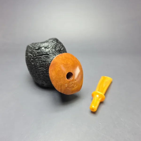 Buckeye Pipes Hand Made Sandblasted Fugu Sitter Briar Pipe, New - Image 10