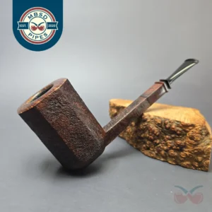 Piero Vitale Partially Sandblasted Panel w/ Cocobolo (2 Star) Handmade Briar Pipe, New