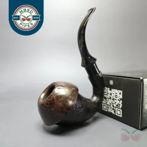 Johny Pipes Partially Sandblasted Calabash Estate Briar Pipe, Unsmoked