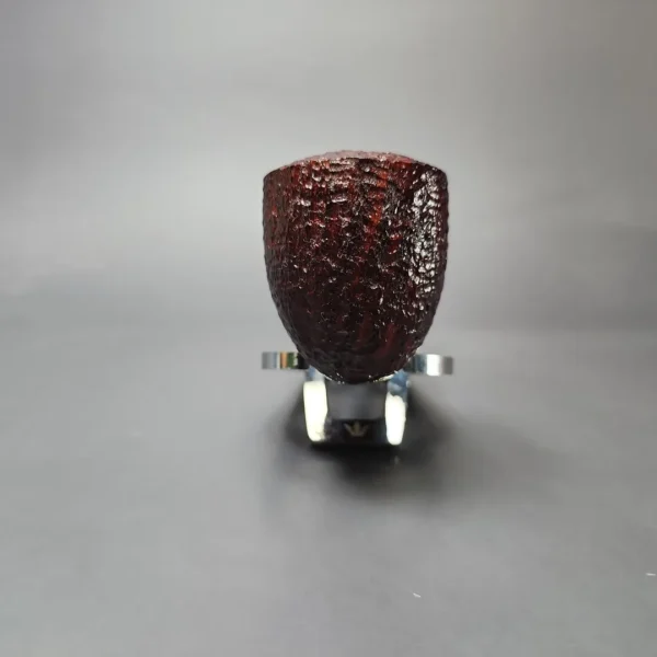 Savinelli Unica U45 Rusticated Bent Pot Estate Briar Pipe, Unsmoked, 6mm - Image 3