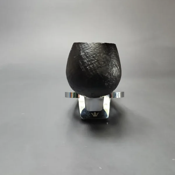 MBSD Briars by Piero Vitale Black Sandblasted Author w/ Boxwood Briar Pipe, New - Image 3