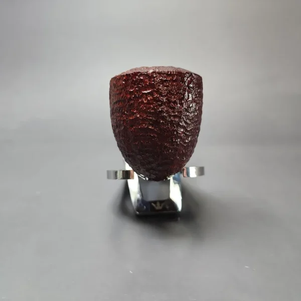 Savinelli Unica U45 Rusticated Bent Pot Estate Briar Pipe, Unsmoked, 6mm - Image 3