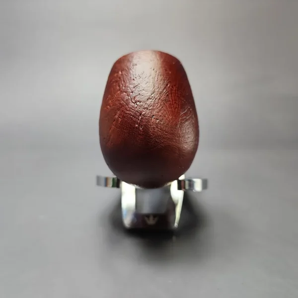 MBSD Briars by Piero Vitale Red Sandblasted Brandy w/ Olivewood Briar Pipe, New - Image 3