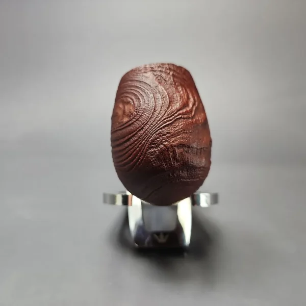 MBSD Briars by Piero Vitale Vintage Sandblasted Brandy w/ Zebrawood Briar Pipe, New - Image 3