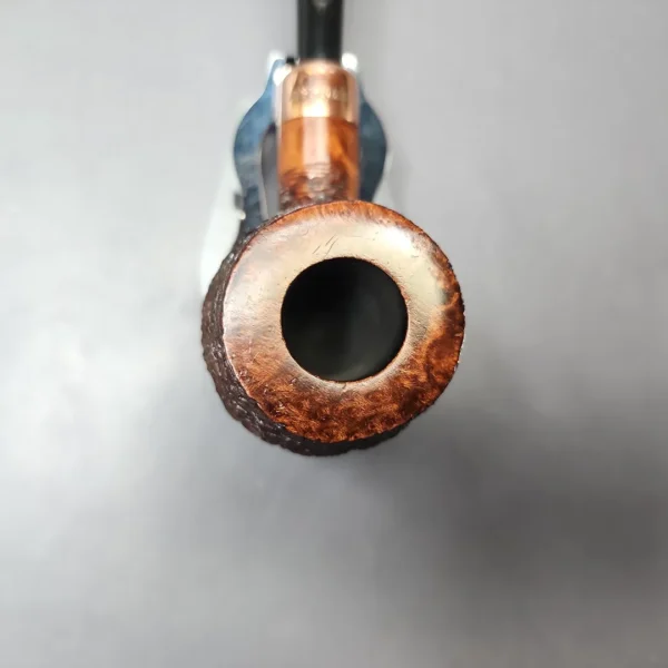 4th Generation (by Ascorti) Forza Grappa 1931 Rusticated Pot Estate Briar Pipe, Unsmoked - Image 4