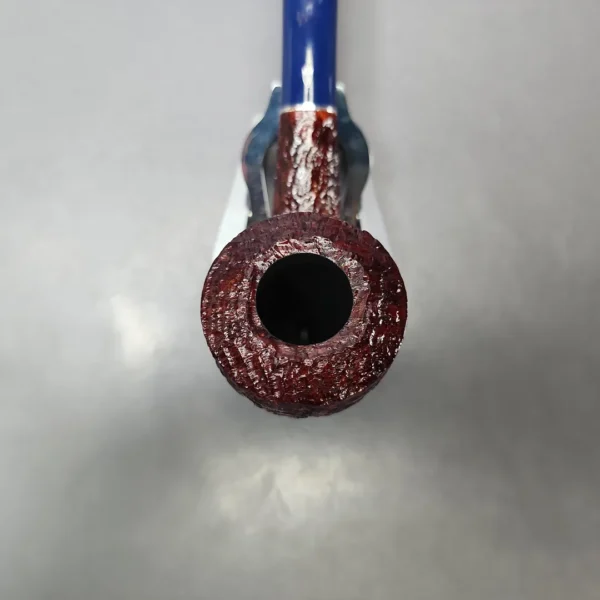 Savinelli Unica U45 Rusticated Bent Pot Estate Briar Pipe, Unsmoked, 6mm - Image 4