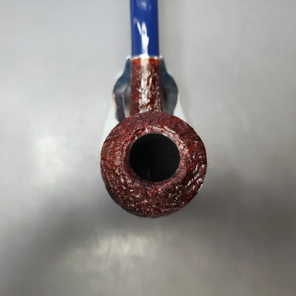 Savinelli Unica U45 Rusticated Bent Pot Estate Briar Pipe, Unsmoked, 6mm - Image 4