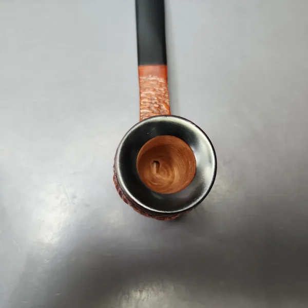 Ascorti New Dear Wax Drip Panel Shank Billiard Estate Briar Pipe, Unsmoked - Image 4