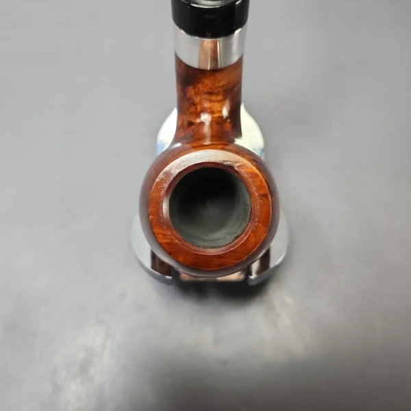 Big Ben Buckingham 200 Smooth Bent Billiard w/ Silver Estate Briar Pipe, Unsmoked, 9mm - Image 4