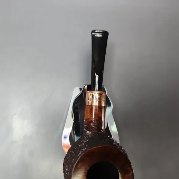 4th Generation (by Ascorti) Forza Grappa 1931 Rusticated Pot Estate Briar Pipe, Unsmoked - Image 5