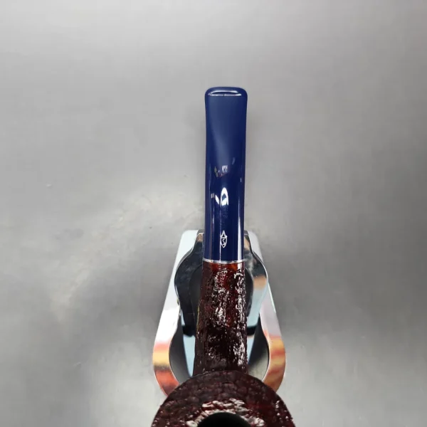 Savinelli Unica U45 Rusticated Bent Pot Estate Briar Pipe, Unsmoked, 6mm - Image 5