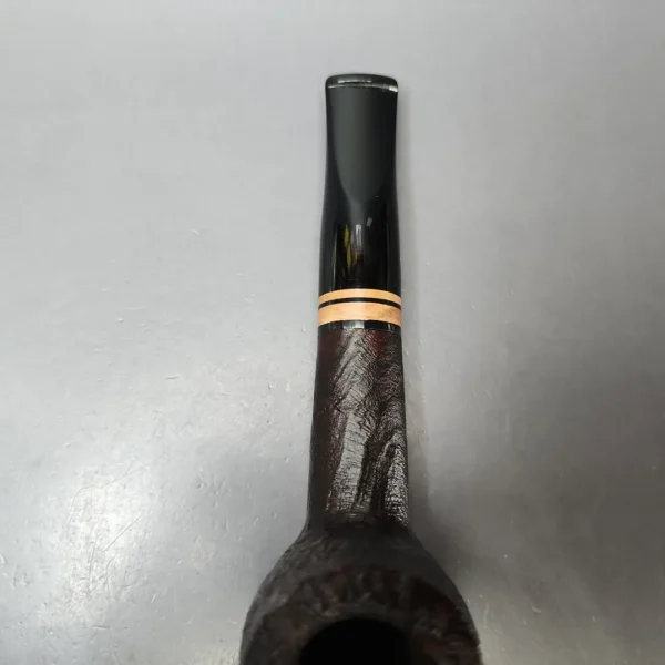 Chacom Erica 1201 Sandblasted Large Billiard Estate Briar Pipe, Unsmoked - Image 5