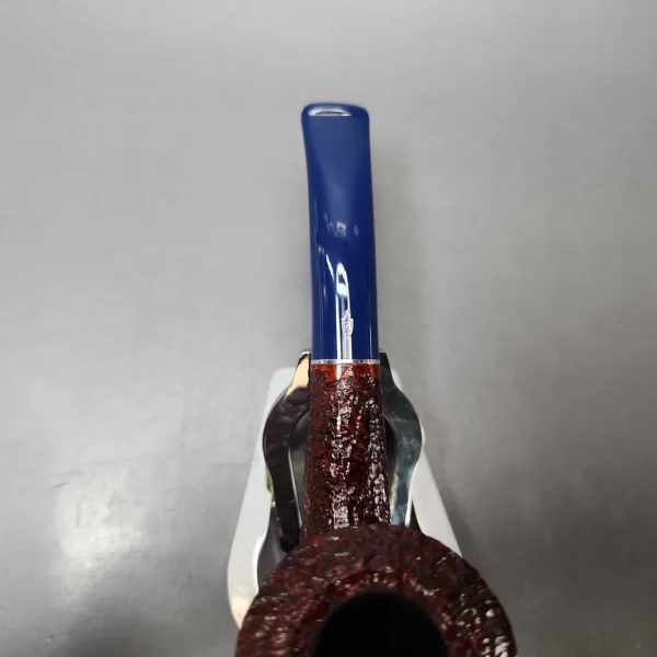 Savinelli Unica U45 Rusticated Bent Pot Estate Briar Pipe, Unsmoked, 6mm - Image 5