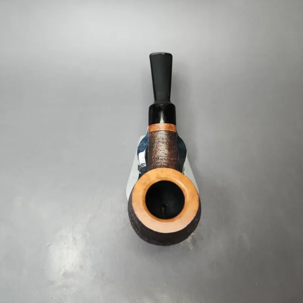 Vauen Mokka 5240 Partially Sandblasted Pot Estate Briar Pipe, Unsmoked, 9mm - Image 6
