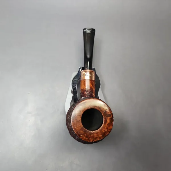 4th Generation (by Ascorti) Forza Grappa 1931 Rusticated Pot Estate Briar Pipe, Unsmoked - Image 6