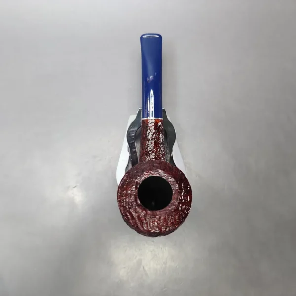 Savinelli Unica U45 Rusticated Bent Pot Estate Briar Pipe, Unsmoked, 6mm - Image 6