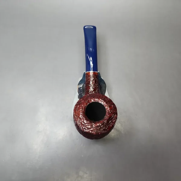 Savinelli Unica U45 Rusticated Bent Pot Estate Briar Pipe, Unsmoked, 6mm - Image 6