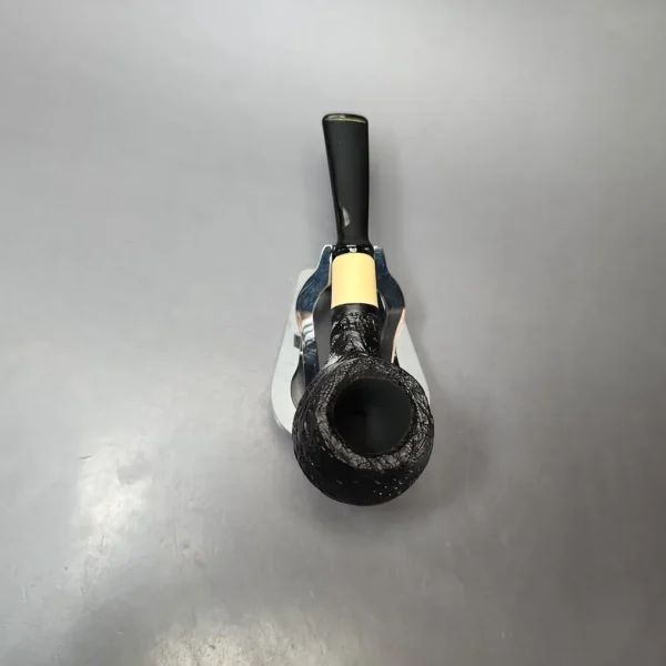 MBSD Briars by Piero Vitale Vintage Sandblasted Author w/ Boxwood Briar Pipe, New - Image 6