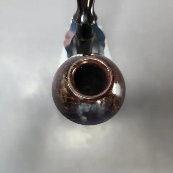 Johny Pipes Partially Sandblasted Calabash Estate Briar Pipe, Unsmoked - Image 6