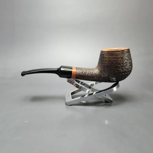 Vauen Mokka 5240 Partially Sandblasted Pot Estate Briar Pipe, Unsmoked, 9mm - Image 7