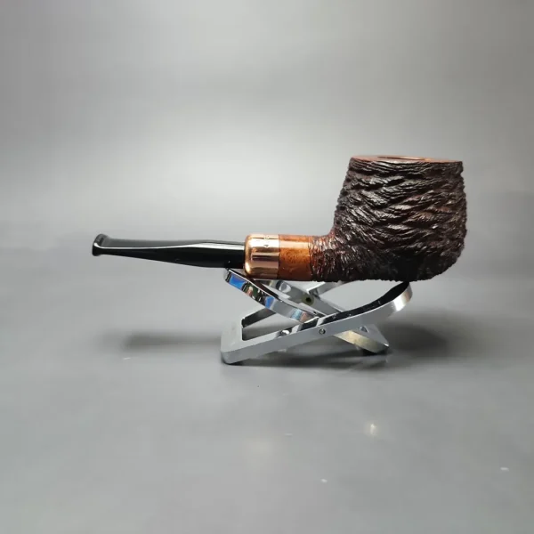 4th Generation (by Ascorti) Forza Grappa 1931 Rusticated Pot Estate Briar Pipe, Unsmoked - Image 7