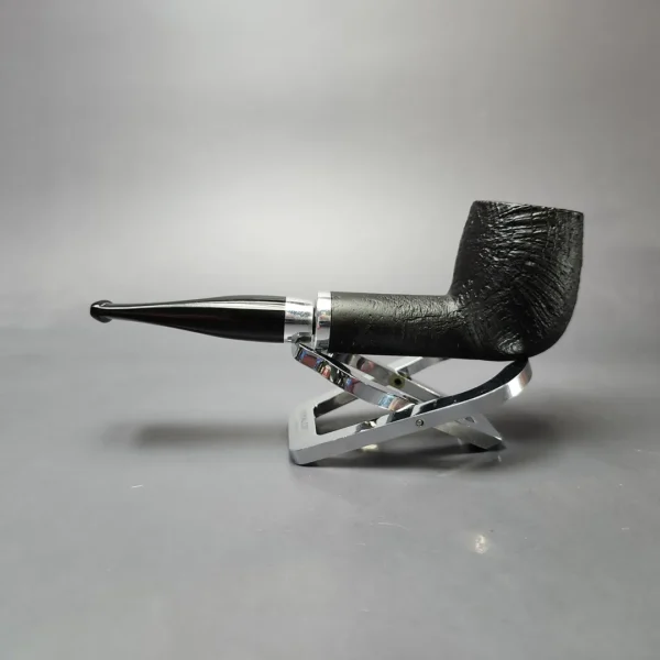 Chacom Skipper 703 Sandblasted Billiard w/ Aluminum Estate Briar Pipe, Unsmoked - Image 7