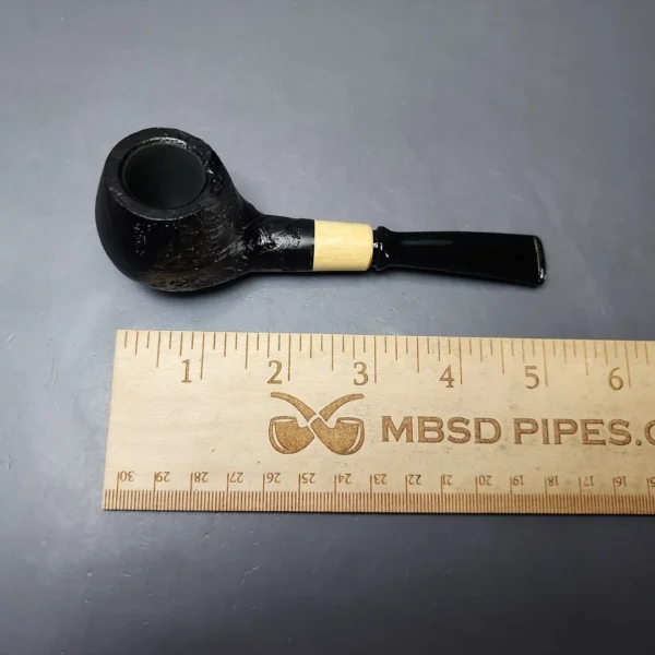 MBSD Briars by Piero Vitale Vintage Sandblasted Author w/ Boxwood Briar Pipe, New - Image 8