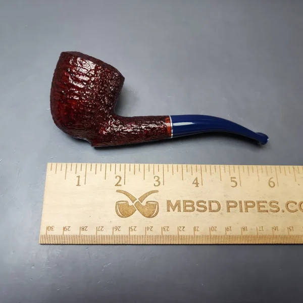 Savinelli Unica U45 Rusticated Bent Pot Estate Briar Pipe, Unsmoked, 6mm - Image 8