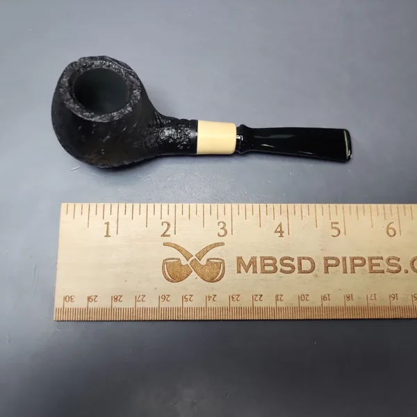 MBSD Briars by Piero Vitale Vintage Sandblasted Author w/ Boxwood Briar Pipe, New - Image 8