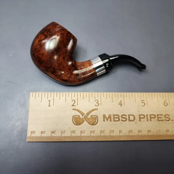 Big Ben Buckingham 200 Smooth Bent Billiard w/ Silver Estate Briar Pipe, Unsmoked, 9mm - Image 8