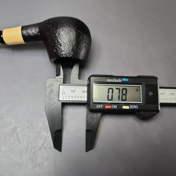 MBSD Briars by Piero Vitale Black Sandblasted Author w/ Boxwood Briar Pipe, New - Image 9