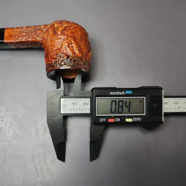 Ascorti New Dear Wax Drip Panel Shank Billiard Estate Briar Pipe, Unsmoked - Image 9