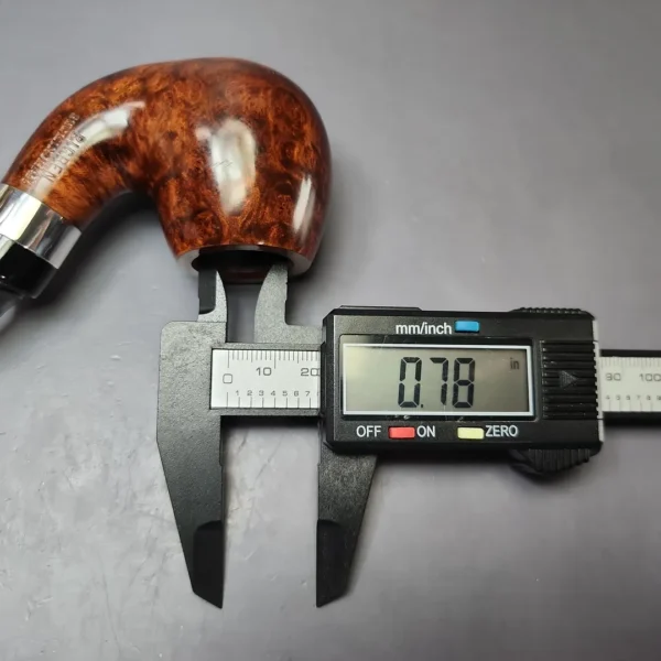 Big Ben Buckingham 200 Smooth Bent Billiard w/ Silver Estate Briar Pipe, Unsmoked, 9mm - Image 9