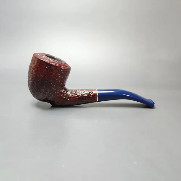Savinelli Unica U45 Rusticated Bent Pot Estate Briar Pipe, Unsmoked, 6mm - Image 10