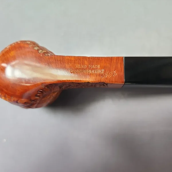 Ascorti New Dear Wax Drip Panel Shank Billiard Estate Briar Pipe, Unsmoked - Image 10