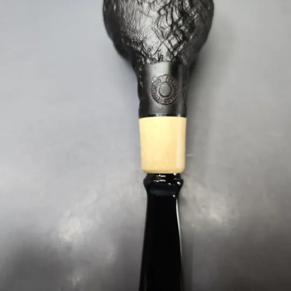 MBSD Briars by Piero Vitale Vintage Sandblasted Author w/ Boxwood Briar Pipe, New - Image 10