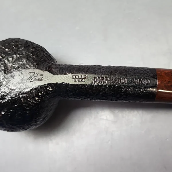 John Eells 2001 CORPS Pipe of the Year Sandblasted Apple Estate Briar Pipe, American Estates - Image 10