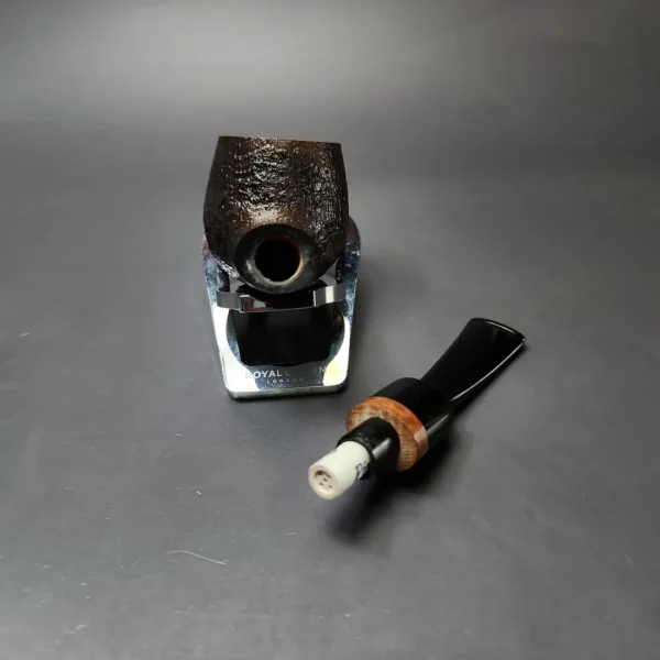 Vauen Mokka 5240 Partially Sandblasted Pot Estate Briar Pipe, Unsmoked, 9mm - Image 11
