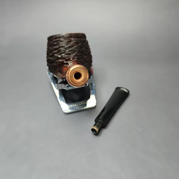 4th Generation (by Ascorti) Forza Grappa 1931 Rusticated Pot Estate Briar Pipe, Unsmoked - Image 11